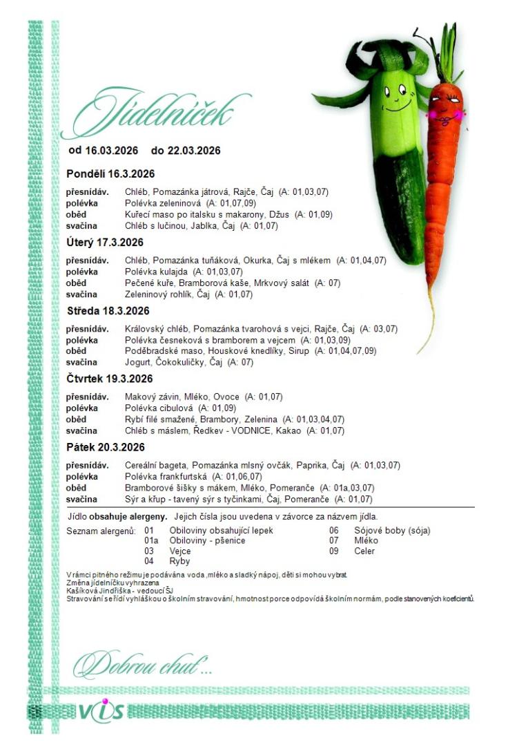 jídelníčej