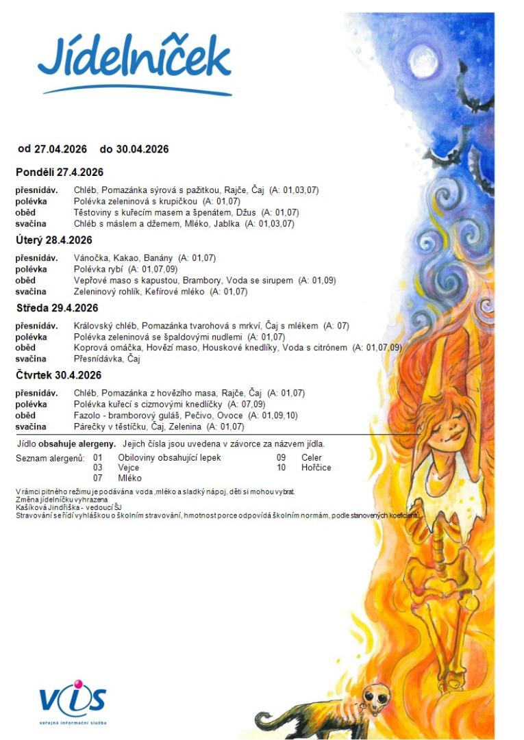 jídelníček